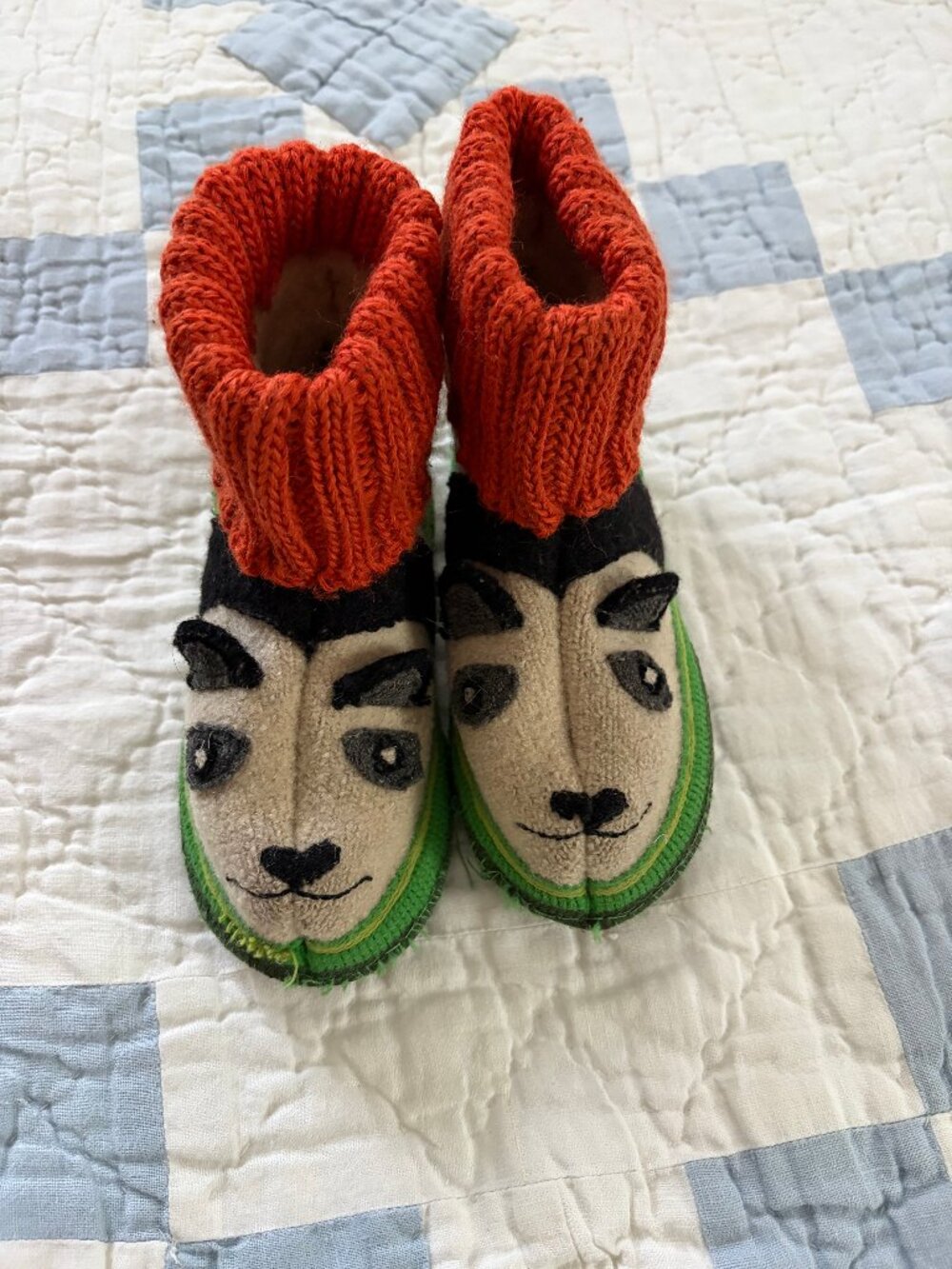 Halflinger x Garnet Hill Boiled Wool Toddler Slippers